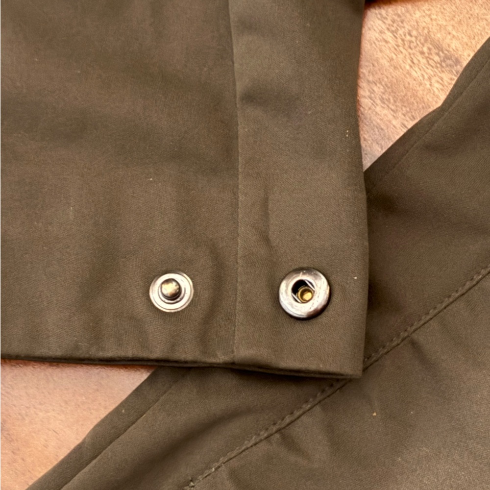 Save The Duck Kids Rainy Day Rain Jacket Coat 4 Olive Green Waterproof Unisex - Picture 8 of 8